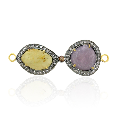 Diamond Gemstone 18k Gold Finding Jewelry