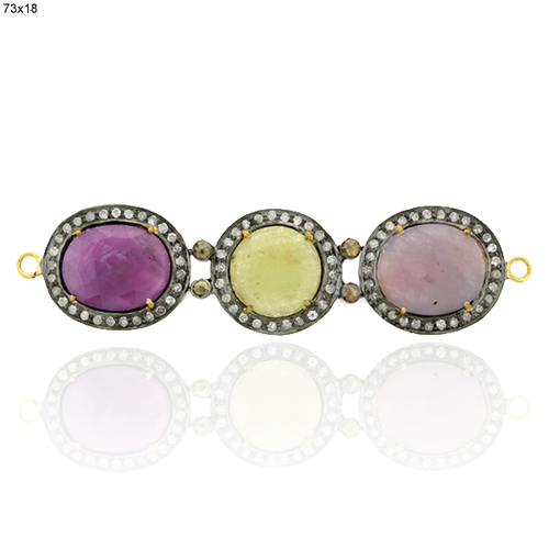 Diamond Gemstone 18k Gold Finding Jewelry