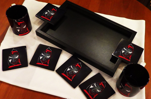 Cup Coaster Tray Set