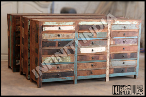 Handmade Reclaimed Wooden Drawer Chest