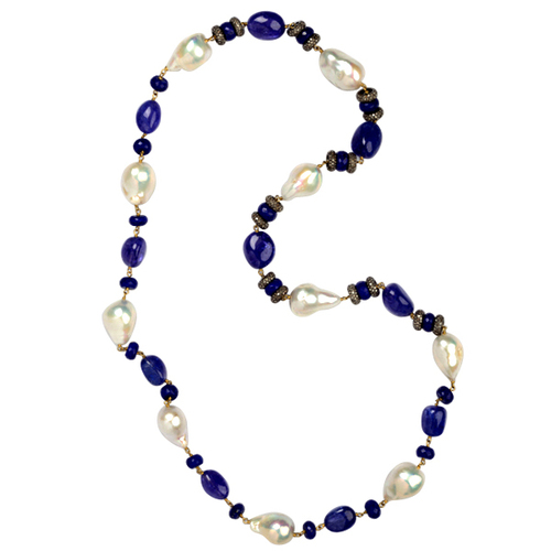 Gemstone Diamond Gold Necklace Jewelry