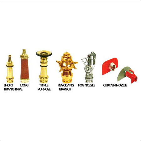 Multipurpose Fire Fighting Nozzle - Corrosion Resistant, Durable, Compact Design | Triple Purpose, Revolving Branch, Long & Fog Stream Capabilities