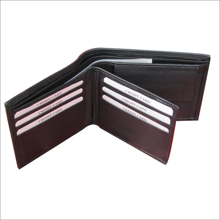 Gents Black Leather Wallet