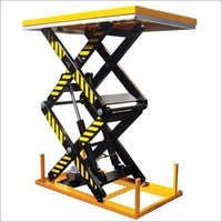Hydraulic Scissor Lift Table - Electric Lift Table, 1000kg Capacity, Yellow, 1000x510x55mm Dimensions | High Strength, Semi-automatic, 1-year Warranty, Optimized For Industrial Use