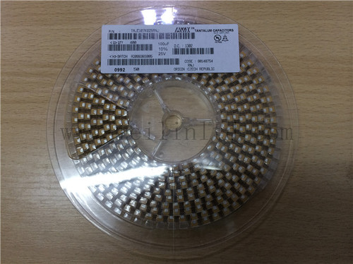 AVX SMD tantalum capacitor TAJE107K025RNJ 100uF 25V CASE E 7343