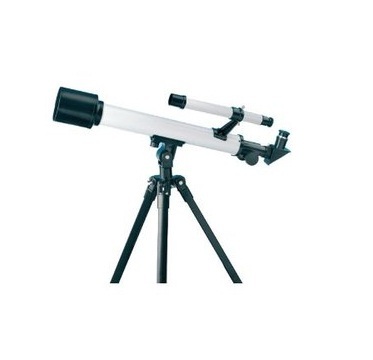 Astronomical Telescope - Aluminum Tripod, 50mm Objective, 500mm Focal Length, Two Eyepieces, 2.3x Barlow Lens, Carry Case, 6x25mm Finder Scope