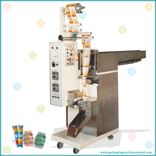 Automatic Continuous Motion Vertical Small Pouch Packing Machine with Conveyor Filler