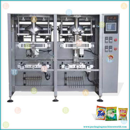 Automatic Twin head Twin servo Vertical Pouch Packing Machine with Filler