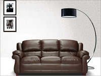 Bedroom Sofa Sets - Leather Wood Frame 72x36x30 Inches, Brown | Comfortable Seating, Elegant Design, Easy Assembly