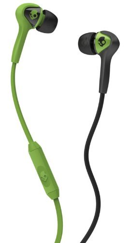 Skullcandy S2SBFY-129 Smokin Buds In-Ear Headphone with Mic (Black/Lurker Green)