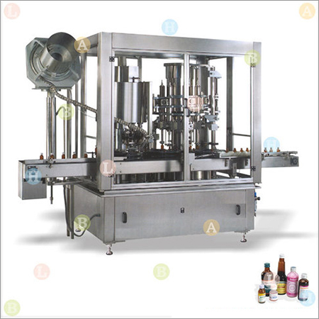 Automatic Rotary Bottle Filling and Cap Sealing Line with Piston Filler