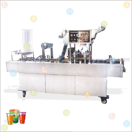 Automatic Mono Block Linear Cup Filling and Foil Placing & Sealing Line