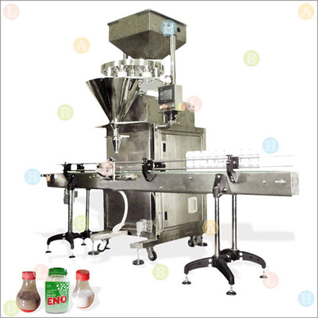 Automatic Linear Container Filling Line with Volumetric Cup Filler