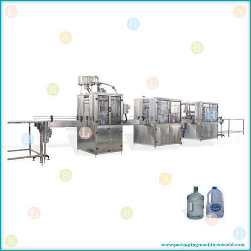 Automatic Mono Block Water Jar Washing, Filling and Cap Sealing Machine for 1 Gallon Jar