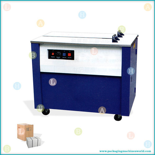 Semi-Automatic Box Strapping Machine - Steel, 1000x700x1200mm, 220V, 100Kg | Durable Design, Fast Strapping, Easy Operation, Reliable Function