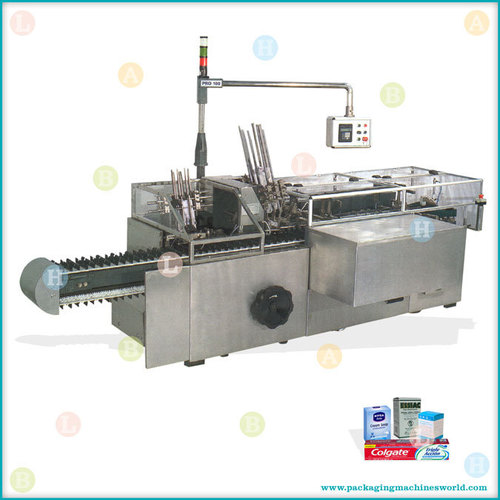 Automatic Vertical Folding Carton Packing Machine with Conveyor Feeder