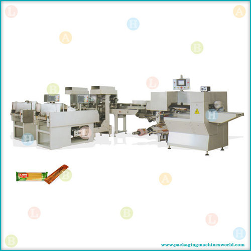 Automatic Horizontal Flow Pack Machines for Noodles & Incense Sticks - Stainless Steel, 1000Kg Weight, 50-100 Packs/Min Production | 24/7 Operation, Easy Operation, Durable Design, Food-Safe Materials