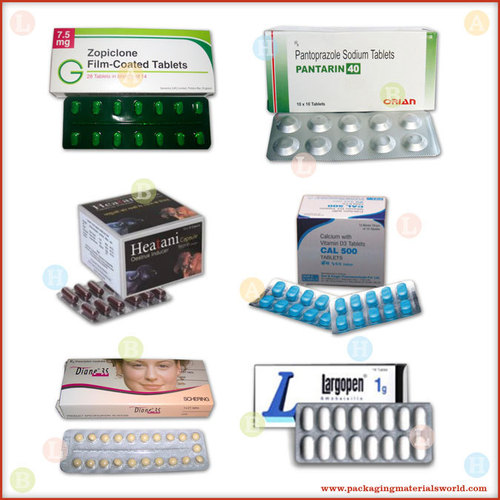 Printed Folding Carton Box for Pharma Blister Pack