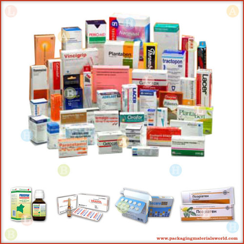 Printed Folding Carton Box for Pharmaceuticals
