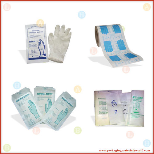 Printed PE Coated Paper Wrapper for Surgical Gloves