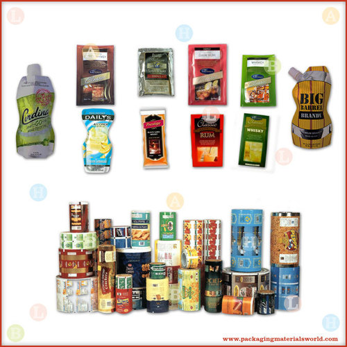 Printed Flexible Packaging Material for Alcoholic Drink Pouches