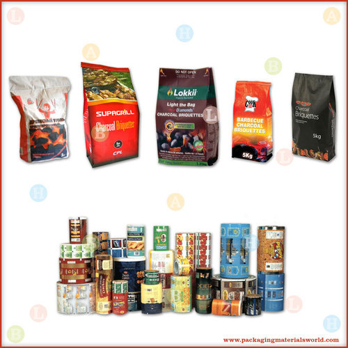 Printed Flexible Packaging Material for Charcoal Briquettes Pouches