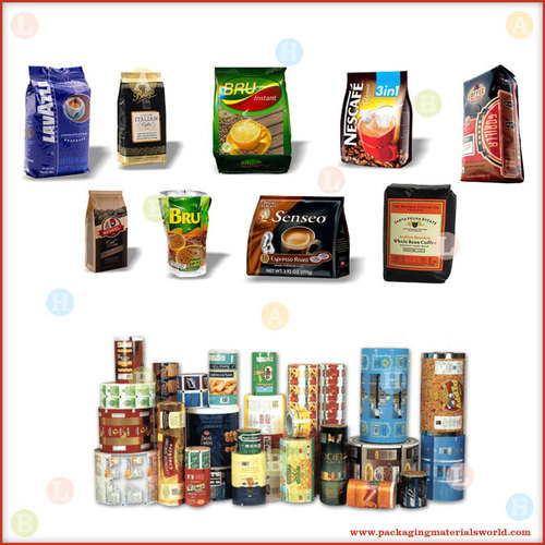 Printed Flexible Packaging Material for Coffee Pouches