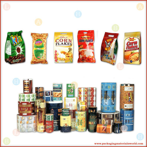 Printed Flexible Packaging Material for Corn flakes Pouches 