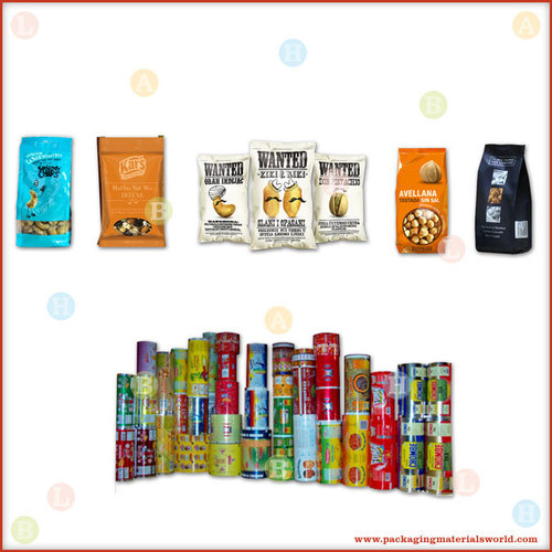 Printed Flexible Packaging Material for Nuts Pouches