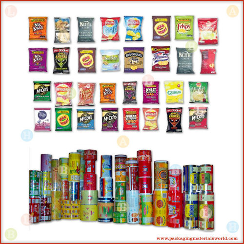Printed Flexible Packaging Material for Snacks Products Pouches