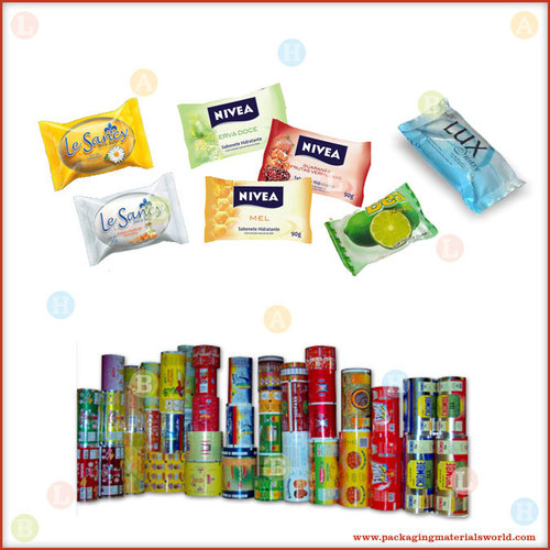 Printed Flexible Packaging Material for Soap Pillow Packs