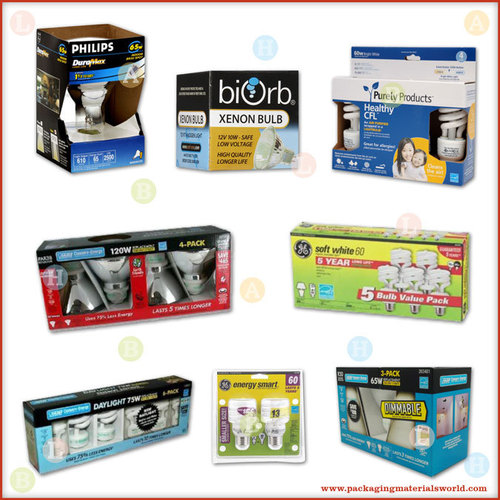 Printed Folding Carton Box for Bulbs