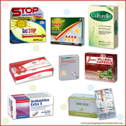 Printed Folding Carton Box for Capsules