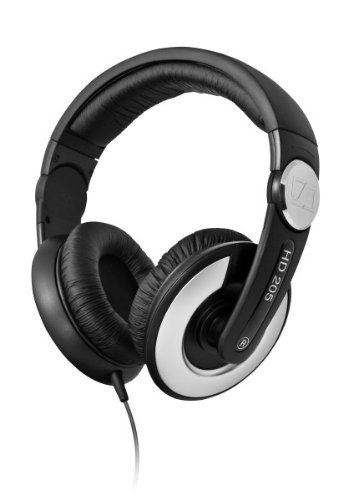 Sennheiser HD 205 II Closed Back Around Over-Ear Stereo Headphone with Mic and Rotatable Ear Cup 