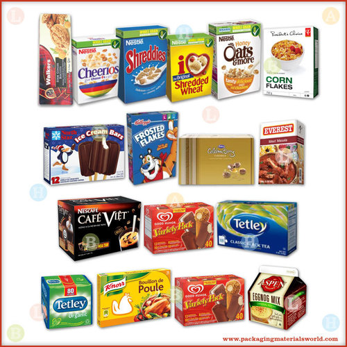 खाद्य उत्पादों के लिए प्रिंटेड फोल्डिंग कार्टन बॉक्स