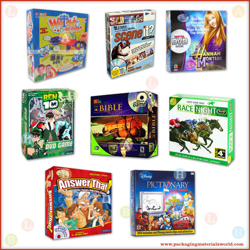 Printed Folding Carton Box For Games Cd & Dvd