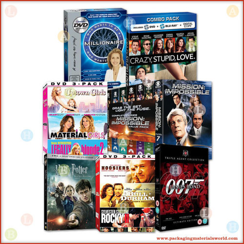 Printed Folding Carton Box for Movies CD & DVD