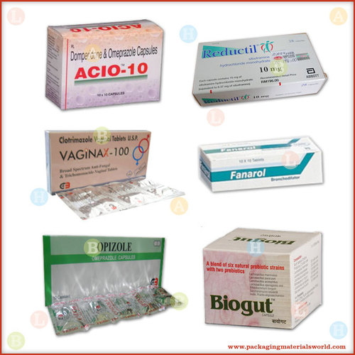 Printed Folding Carton Box for Pharma Strip Pack