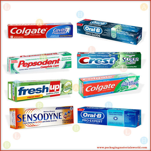 Printed Folding Carton Box for Toothpaste