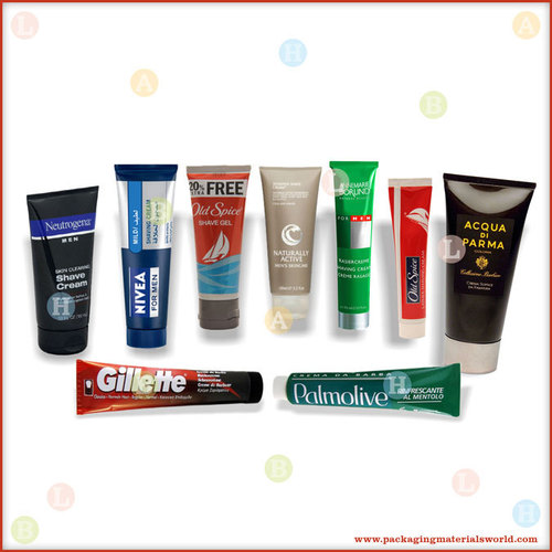 Printed Laminated Plastic Tubes for Shaving Cream