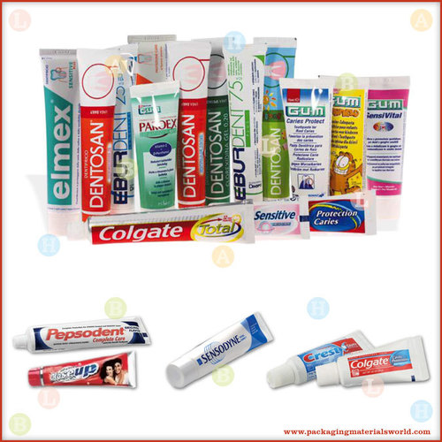 Printed Laminated Plastic Tubes for Toothpaste