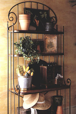 WROUGHT IRON RACKS & SWINGS