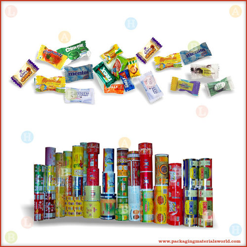 Printed Flexible Packaging Material for Candy Pillow Pack