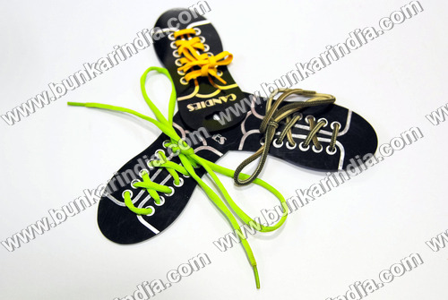 Shoe Laces - Polyester, 100cm Length, Lime Green Color | Colorful, Comfortable, Durable, Easy to Use, Strong, Stylish