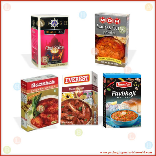 Printed Folding Carton Box for Spices