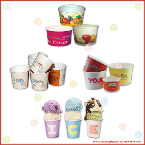 Printed PE Coated Paper Cups for Ice Cream