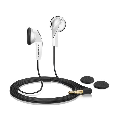 Sennheiser MX 365 Earbud Headphone with Powerful Bass (White) 