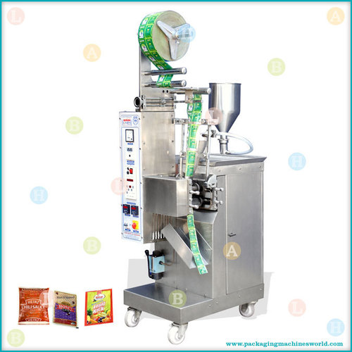 Automatic Continuous Motion Vertical Small Pouch Packing Machine with Paste Filler