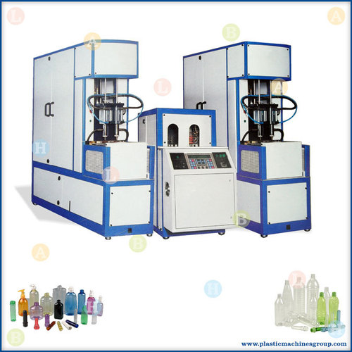 Twin Semi Automatic Plastic PET Stretch Blow Moulding Machine