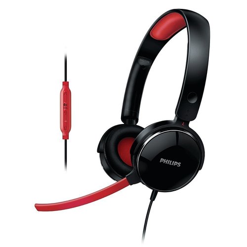 Philips SHG7210/10 Over-Ear Headphone with Mic (Black) 